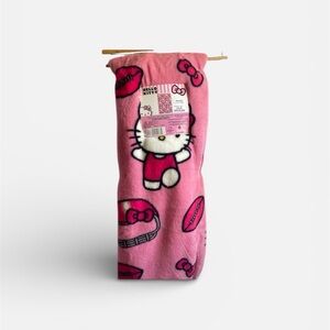 Hello Kitty “Pink Football” faux fur throw NWT**